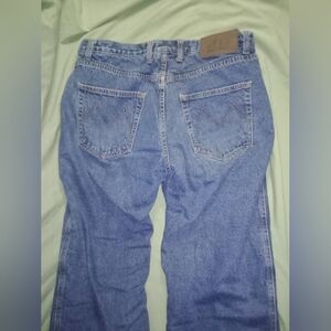 Men Insulated Work Jeans Denim Size 34x36 Winter Old Mill